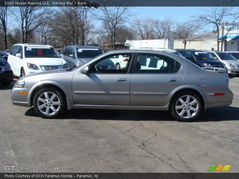Sterling Mist / Black 2003 Nissan Maxima GLE