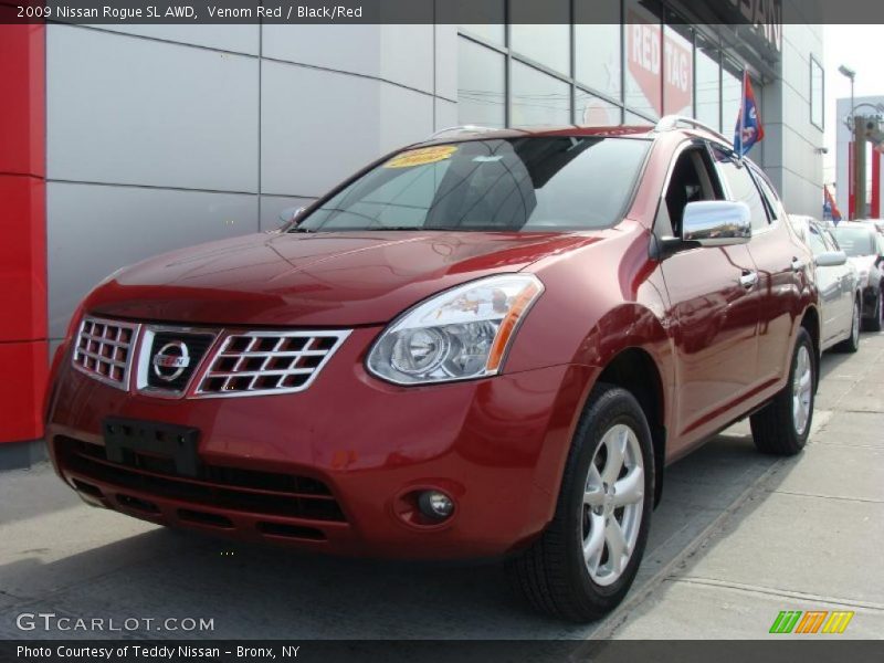 Venom Red / Black/Red 2009 Nissan Rogue SL AWD