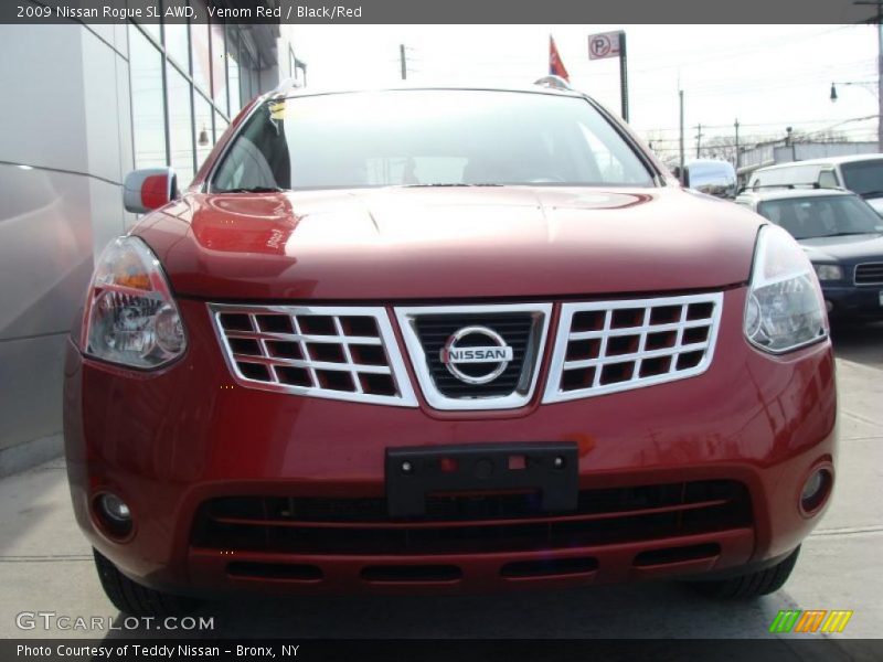 Venom Red / Black/Red 2009 Nissan Rogue SL AWD