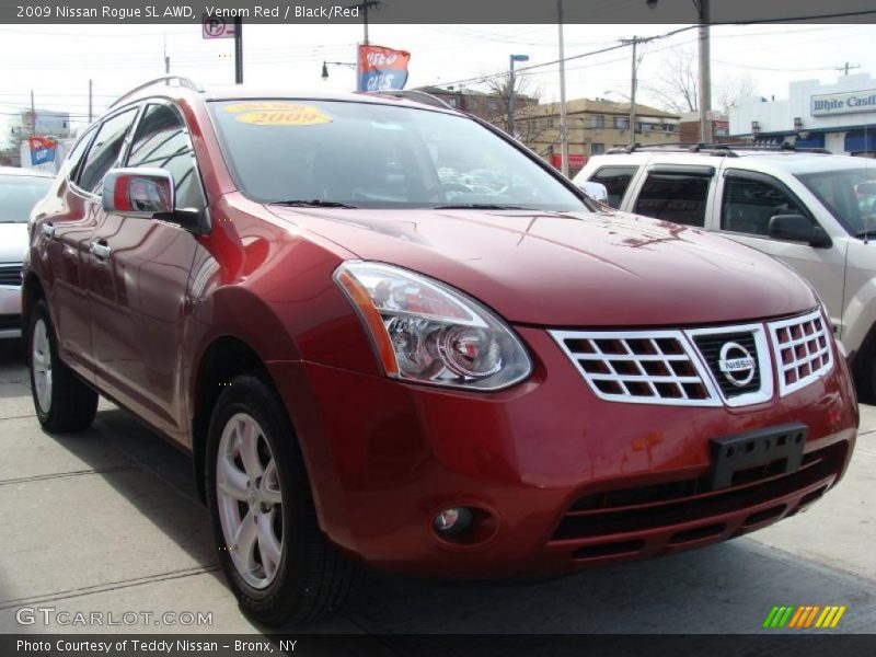 Venom Red / Black/Red 2009 Nissan Rogue SL AWD