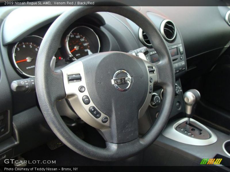 Venom Red / Black/Red 2009 Nissan Rogue SL AWD