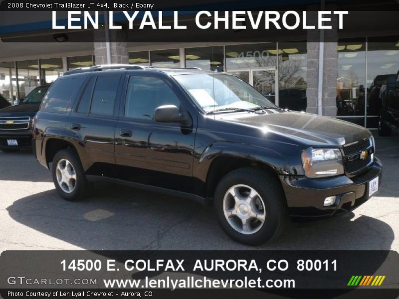 Black / Ebony 2008 Chevrolet TrailBlazer LT 4x4