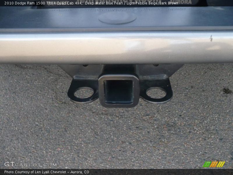 Deep Water Blue Pearl / Light Pebble Beige/Bark Brown 2010 Dodge Ram 1500 TRX4 Quad Cab 4x4