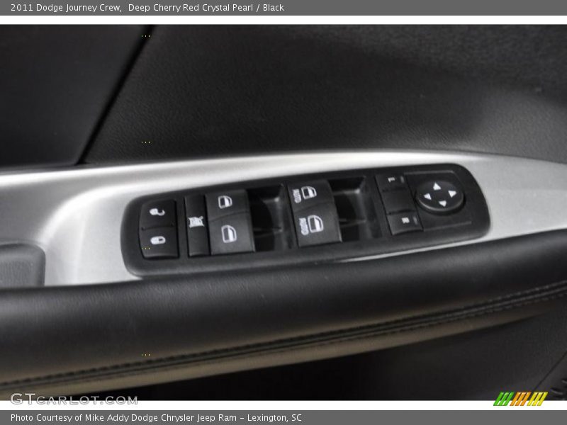 Deep Cherry Red Crystal Pearl / Black 2011 Dodge Journey Crew