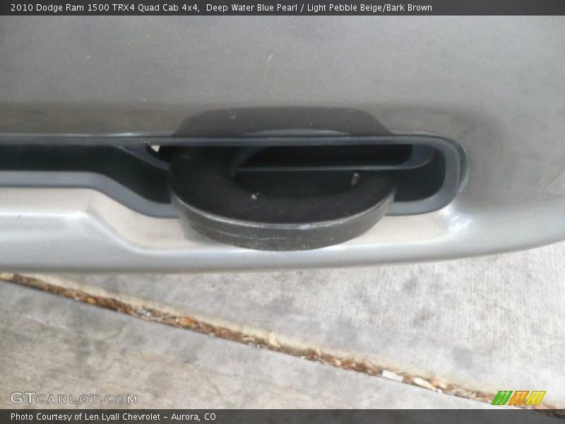 Deep Water Blue Pearl / Light Pebble Beige/Bark Brown 2010 Dodge Ram 1500 TRX4 Quad Cab 4x4