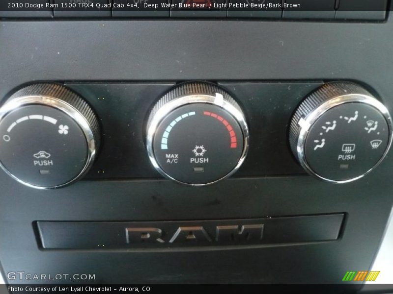 Controls of 2010 Ram 1500 TRX4 Quad Cab 4x4
