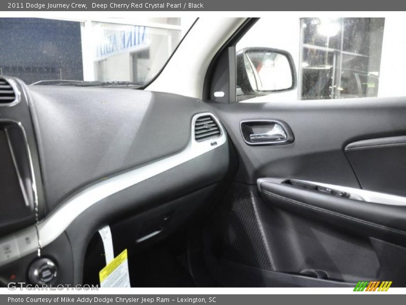 Deep Cherry Red Crystal Pearl / Black 2011 Dodge Journey Crew