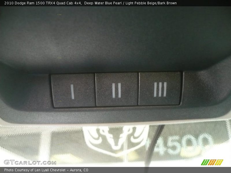 Controls of 2010 Ram 1500 TRX4 Quad Cab 4x4