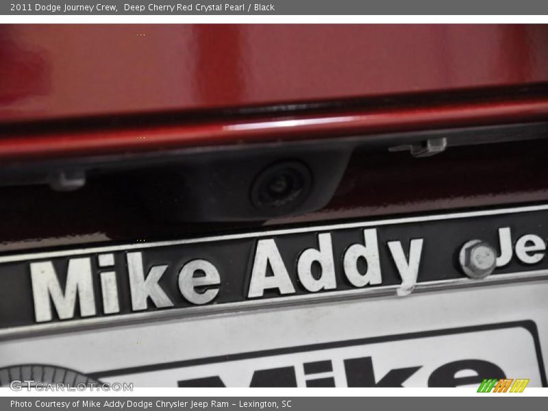Deep Cherry Red Crystal Pearl / Black 2011 Dodge Journey Crew