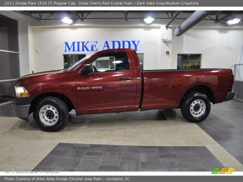 Deep Cherry Red Crystal Pearl / Dark Slate Gray/Medium Graystone 2011 Dodge Ram 1500 ST Regular Cab