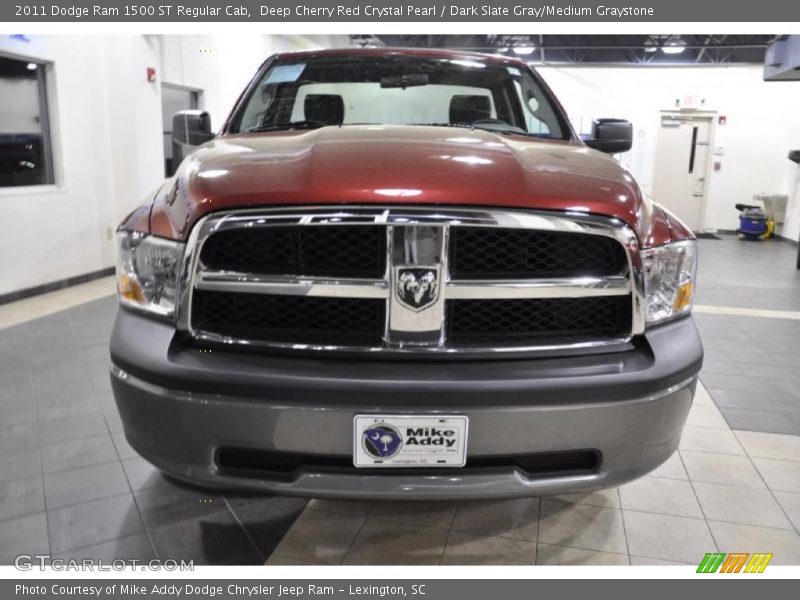 Deep Cherry Red Crystal Pearl / Dark Slate Gray/Medium Graystone 2011 Dodge Ram 1500 ST Regular Cab