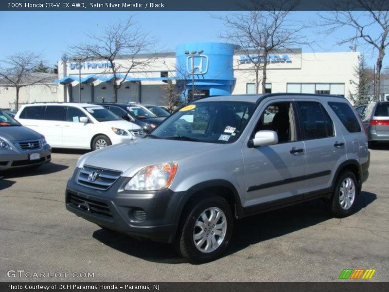 Satin Silver Metallic / Black 2005 Honda CR-V EX 4WD