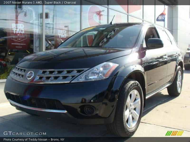 Super Black / Charcoal 2007 Nissan Murano S AWD