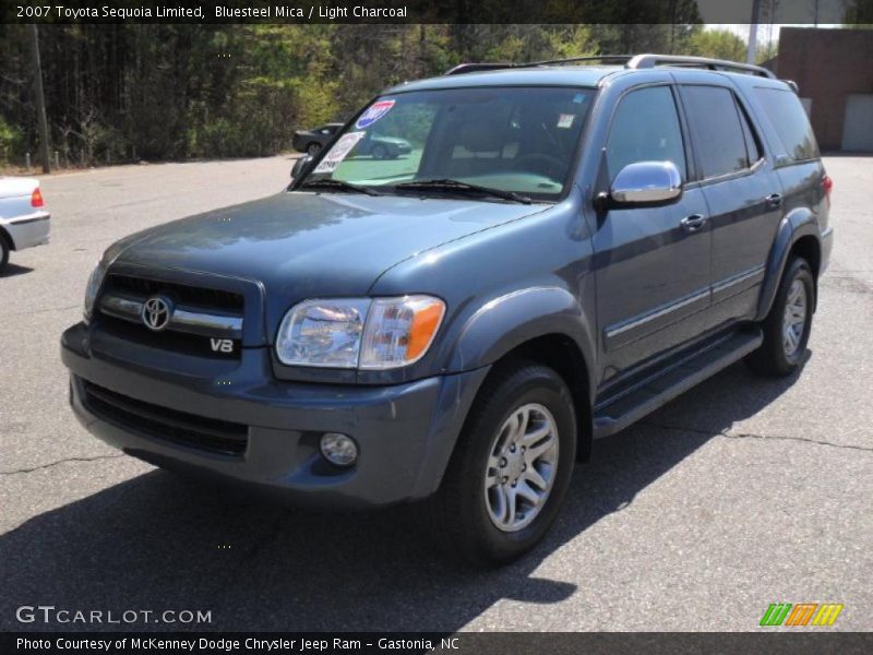 Bluesteel Mica / Light Charcoal 2007 Toyota Sequoia Limited