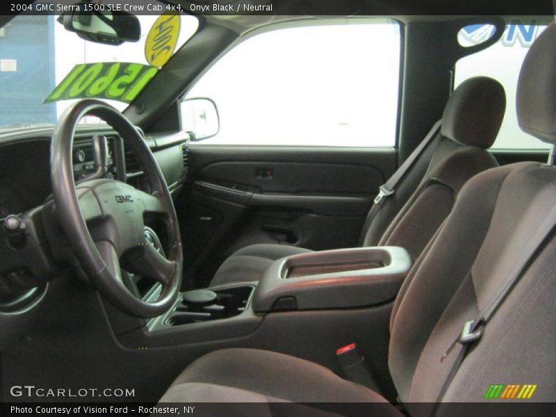 Onyx Black / Neutral 2004 GMC Sierra 1500 SLE Crew Cab 4x4