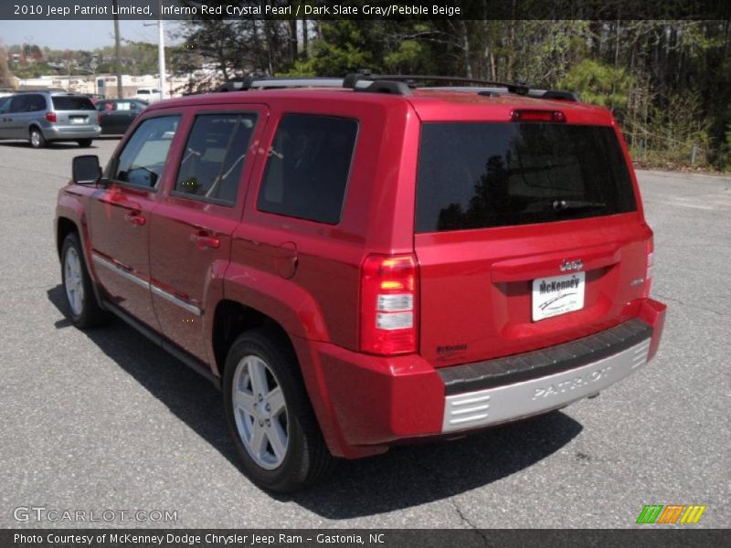 Inferno Red Crystal Pearl / Dark Slate Gray/Pebble Beige 2010 Jeep Patriot Limited