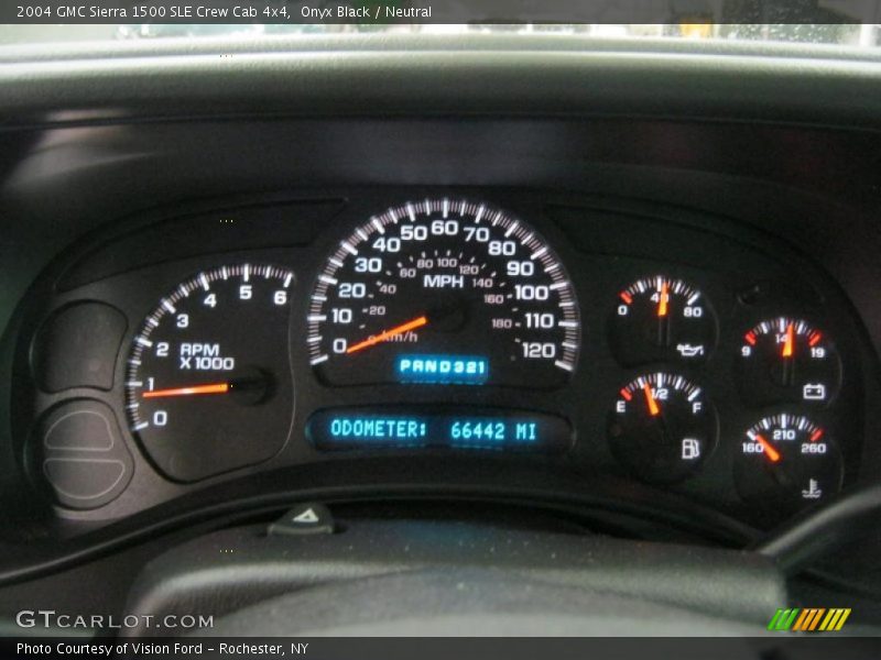  2004 Sierra 1500 SLE Crew Cab 4x4 SLE Crew Cab 4x4 Gauges