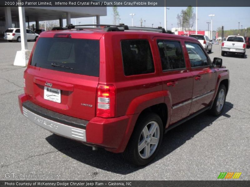 Inferno Red Crystal Pearl / Dark Slate Gray/Pebble Beige 2010 Jeep Patriot Limited
