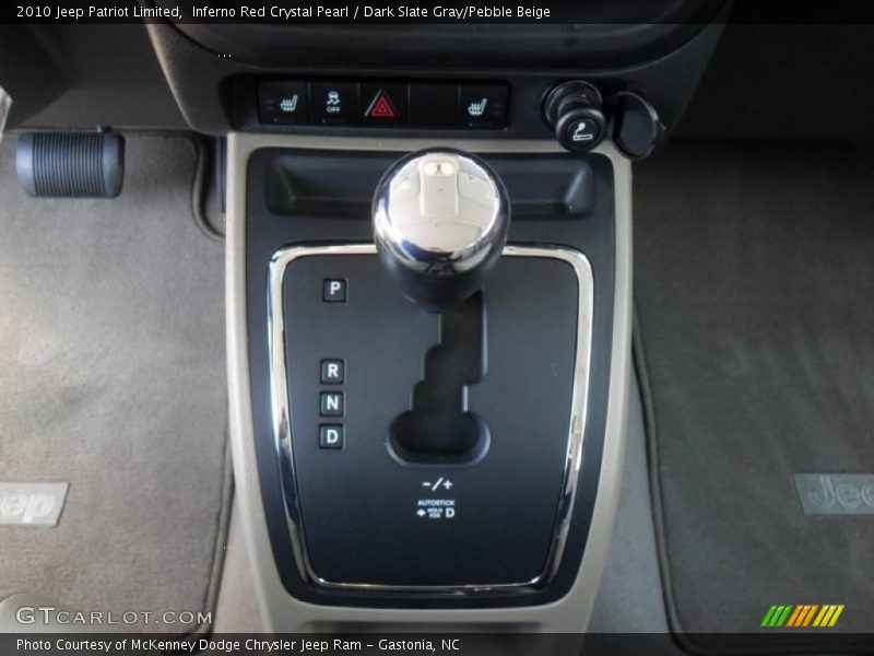 2010 Patriot Limited CVT2 AutoStick Automatic Shifter