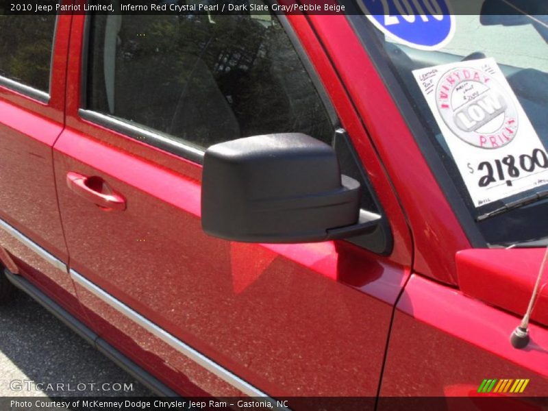 Inferno Red Crystal Pearl / Dark Slate Gray/Pebble Beige 2010 Jeep Patriot Limited