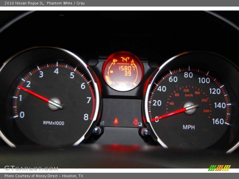 Phantom White / Gray 2010 Nissan Rogue SL