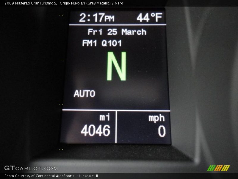 Grigio Nuvolari (Grey Metallic) / Nero 2009 Maserati GranTurismo S