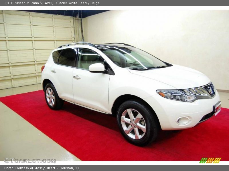 Glacier White Pearl / Beige 2010 Nissan Murano SL AWD