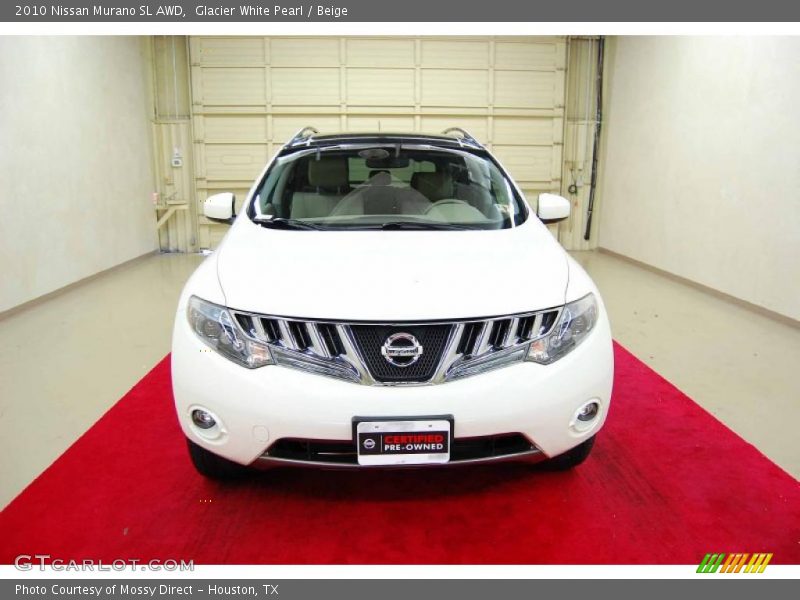 Glacier White Pearl / Beige 2010 Nissan Murano SL AWD