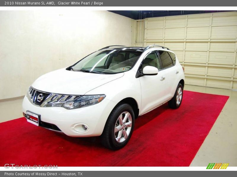 Glacier White Pearl / Beige 2010 Nissan Murano SL AWD