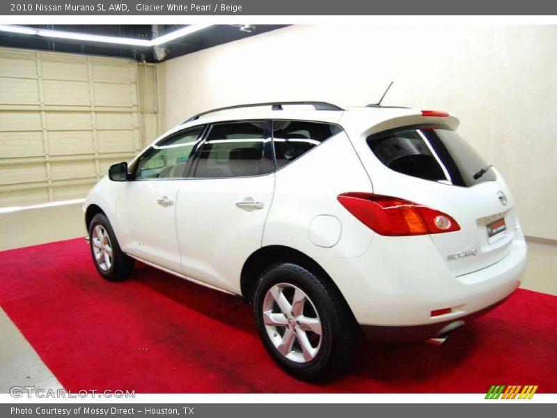 Glacier White Pearl / Beige 2010 Nissan Murano SL AWD