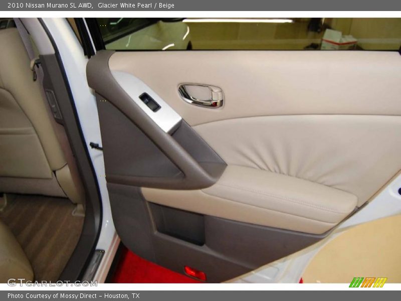 Glacier White Pearl / Beige 2010 Nissan Murano SL AWD