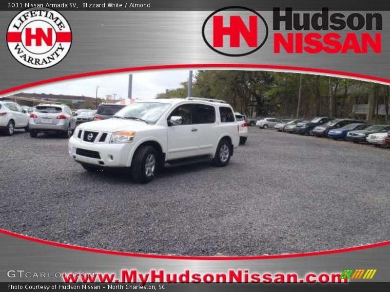 Blizzard White / Almond 2011 Nissan Armada SV
