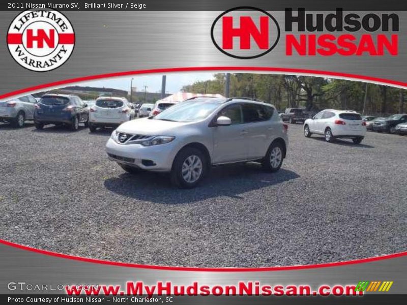 Brilliant Silver / Beige 2011 Nissan Murano SV
