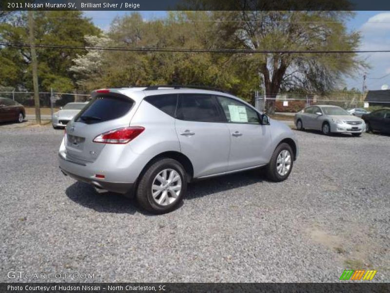 Brilliant Silver / Beige 2011 Nissan Murano SV