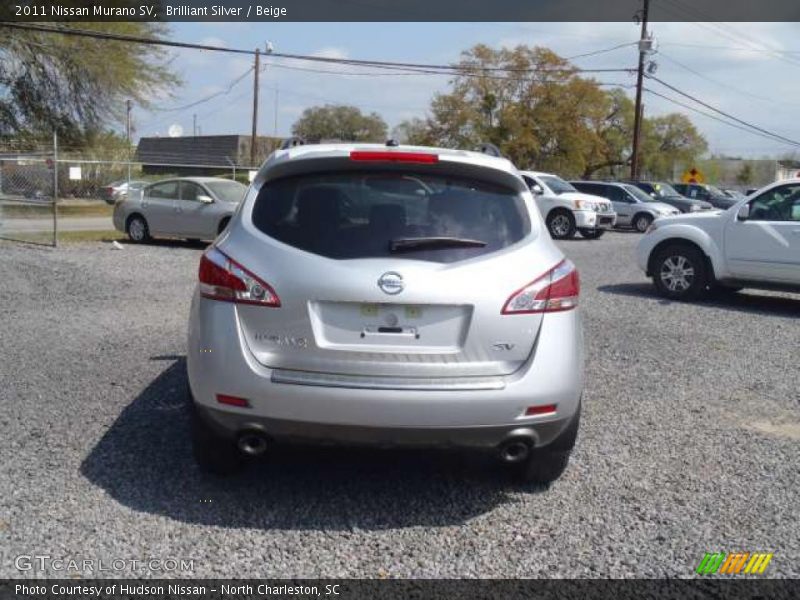 Brilliant Silver / Beige 2011 Nissan Murano SV