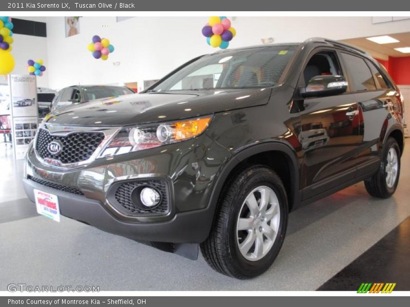 Tuscan Olive / Black 2011 Kia Sorento LX