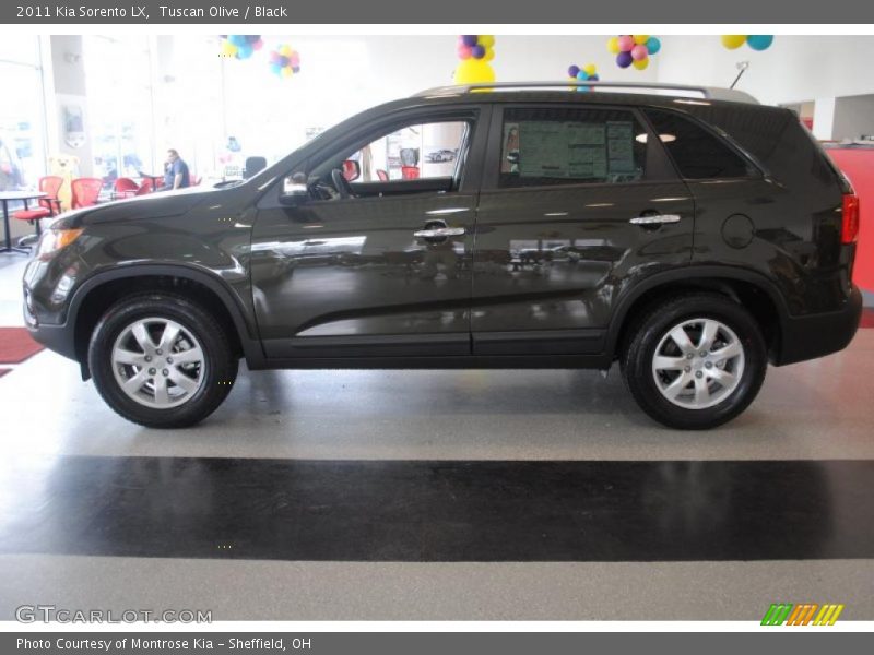 Tuscan Olive / Black 2011 Kia Sorento LX