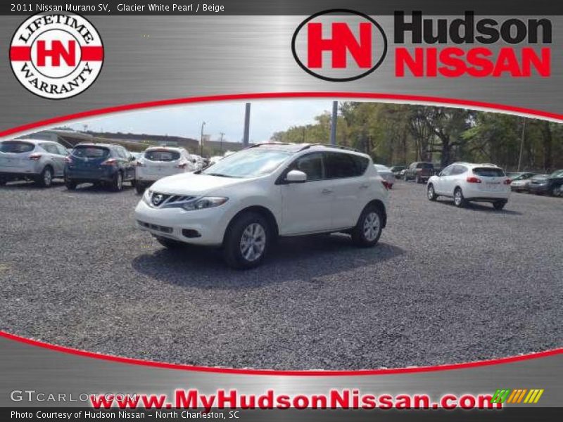 Glacier White Pearl / Beige 2011 Nissan Murano SV