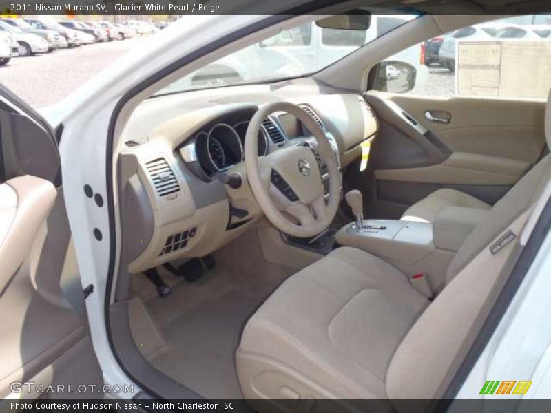 Glacier White Pearl / Beige 2011 Nissan Murano SV
