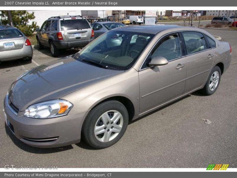 Amber Bronze Metallic / Neutral Beige 2007 Chevrolet Impala LS