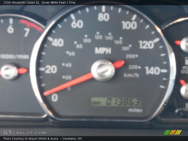 Dover White Pearl / Gray 2006 Mitsubishi Galant ES