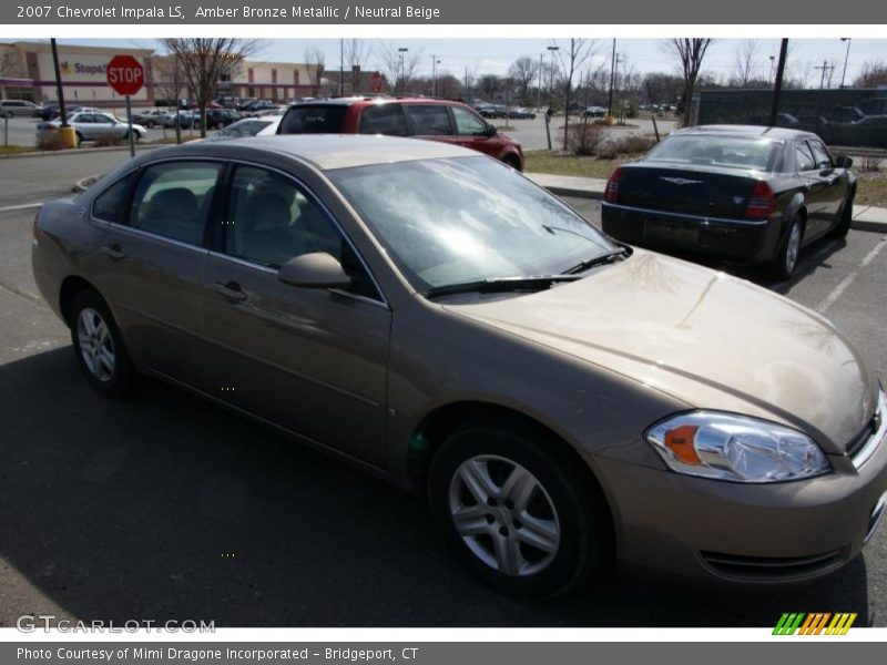Amber Bronze Metallic / Neutral Beige 2007 Chevrolet Impala LS