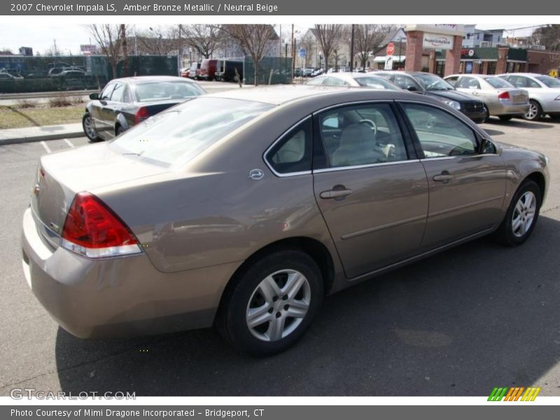 Amber Bronze Metallic / Neutral Beige 2007 Chevrolet Impala LS