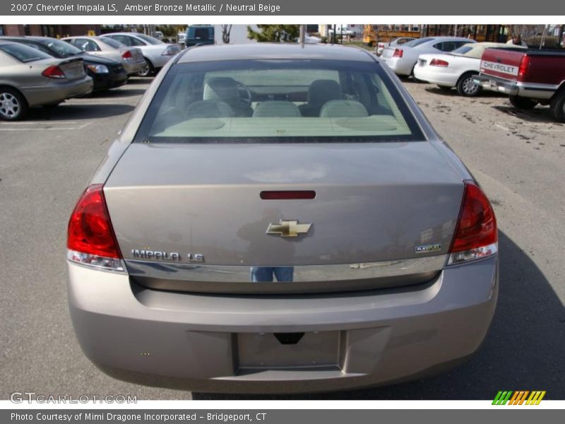 Amber Bronze Metallic / Neutral Beige 2007 Chevrolet Impala LS