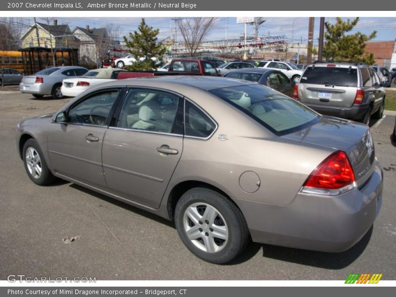 Amber Bronze Metallic / Neutral Beige 2007 Chevrolet Impala LS