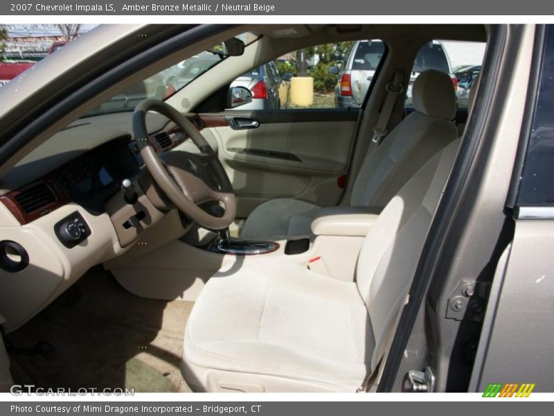 Amber Bronze Metallic / Neutral Beige 2007 Chevrolet Impala LS