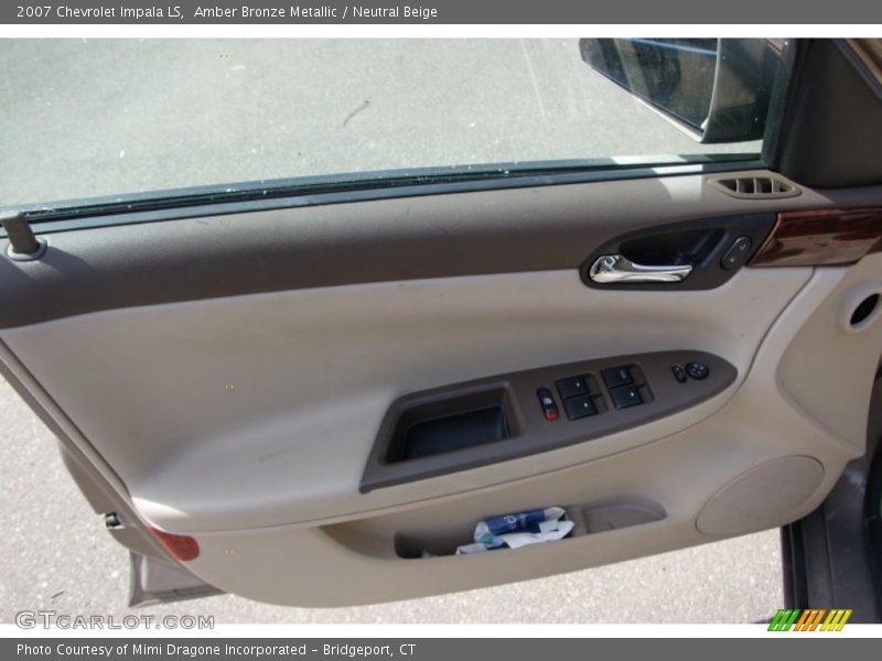 Amber Bronze Metallic / Neutral Beige 2007 Chevrolet Impala LS