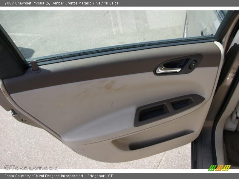 Amber Bronze Metallic / Neutral Beige 2007 Chevrolet Impala LS