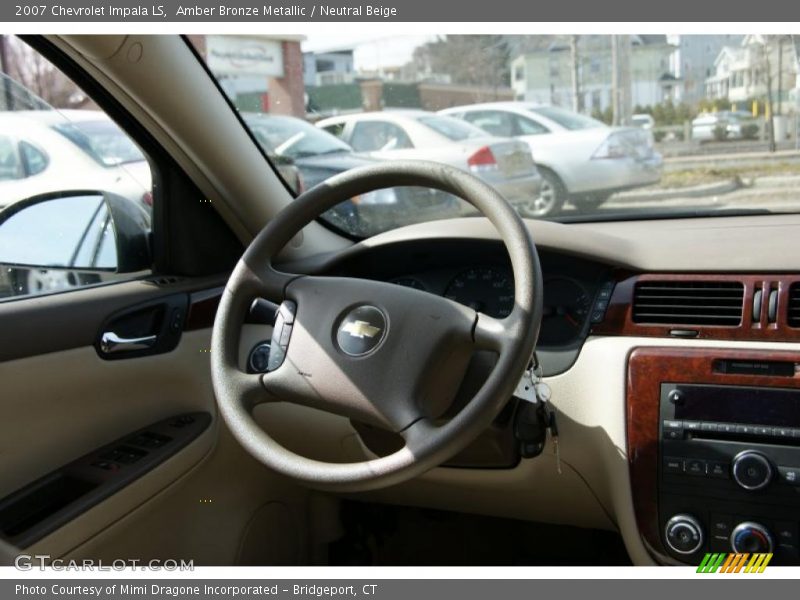 Amber Bronze Metallic / Neutral Beige 2007 Chevrolet Impala LS