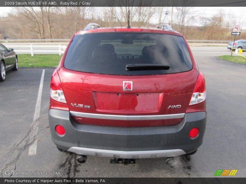 Ruby Red / Gray 2009 Saturn VUE XE V6 AWD